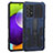 Custodia Silicone e Plastica Opaca Cover con Supporto ZJ1 per Samsung Galaxy A52s 5G Blu