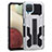 Custodia Silicone e Plastica Opaca Cover con Supporto ZJ1 per Samsung Galaxy F12