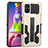 Custodia Silicone e Plastica Opaca Cover con Supporto ZJ1 per Samsung Galaxy M51