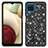 Custodia Silicone e Plastica Opaca Cover Fronte e Retro 360 Gradi Bling-Bling JX1 per Samsung Galaxy A12 Nacho