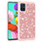 Custodia Silicone e Plastica Opaca Cover Fronte e Retro 360 Gradi Bling-Bling JX1 per Samsung Galaxy A51 4G