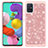 Custodia Silicone e Plastica Opaca Cover Fronte e Retro 360 Gradi Bling-Bling JX1 per Samsung Galaxy A51 5G