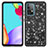 Custodia Silicone e Plastica Opaca Cover Fronte e Retro 360 Gradi Bling-Bling JX1 per Samsung Galaxy A52 4G Nero