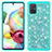 Custodia Silicone e Plastica Opaca Cover Fronte e Retro 360 Gradi Bling-Bling JX1 per Samsung Galaxy A71 4G A715