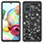 Custodia Silicone e Plastica Opaca Cover Fronte e Retro 360 Gradi Bling-Bling JX1 per Samsung Galaxy A71 4G A715 Nero