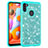 Custodia Silicone e Plastica Opaca Cover Fronte e Retro 360 Gradi Bling-Bling JX1 per Samsung Galaxy M11