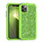 Custodia Silicone e Plastica Opaca Cover Fronte e Retro 360 Gradi Bling-Bling per Apple iPhone 11 Pro