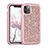 Custodia Silicone e Plastica Opaca Cover Fronte e Retro 360 Gradi Bling-Bling per Apple iPhone 11 Pro