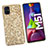 Custodia Silicone e Plastica Opaca Cover Fronte e Retro 360 Gradi Bling-Bling per Samsung Galaxy M51