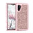 Custodia Silicone e Plastica Opaca Cover Fronte e Retro 360 Gradi Bling-Bling per Samsung Galaxy Note 10 Oro Rosa