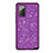 Custodia Silicone e Plastica Opaca Cover Fronte e Retro 360 Gradi Bling-Bling per Samsung Galaxy Note 20 5G Viola