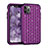 Custodia Silicone e Plastica Opaca Cover Fronte e Retro 360 Gradi Bling-Bling U01 per Apple iPhone 11 Pro Max Viola