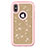 Custodia Silicone e Plastica Opaca Cover Fronte e Retro 360 Gradi Bling-Bling U01 per Apple iPhone Xs Max Rosa