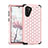 Custodia Silicone e Plastica Opaca Cover Fronte e Retro 360 Gradi Bling-Bling U01 per Samsung Galaxy Note 10 Rosa