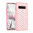 Custodia Silicone e Plastica Opaca Cover Fronte e Retro 360 Gradi Bling-Bling U01 per Samsung Galaxy S10 Plus