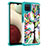 Custodia Silicone e Plastica Opaca Cover Fronte e Retro 360 Gradi JX1 per Samsung Galaxy F12