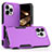 Custodia Silicone e Plastica Opaca Cover Fronte e Retro 360 Gradi MQ1 per Apple iPhone 14 Pro Max Viola