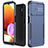 Custodia Silicone e Plastica Opaca Cover Fronte e Retro 360 Gradi MQ1 per Samsung Galaxy A04s Blu e Nero