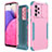 Custodia Silicone e Plastica Opaca Cover Fronte e Retro 360 Gradi MQ1 per Samsung Galaxy A33 5G Rosa Caldo