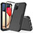 Custodia Silicone e Plastica Opaca Cover Fronte e Retro 360 Gradi MQ1 per Samsung Galaxy F02S SM-E025F Nero