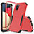 Custodia Silicone e Plastica Opaca Cover Fronte e Retro 360 Gradi MQ1 per Samsung Galaxy F02S SM-E025F Rosso