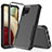 Custodia Silicone e Plastica Opaca Cover Fronte e Retro 360 Gradi MQ1 per Samsung Galaxy F12