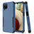 Custodia Silicone e Plastica Opaca Cover Fronte e Retro 360 Gradi MQ1 per Samsung Galaxy M12