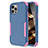 Custodia Silicone e Plastica Opaca Cover Fronte e Retro 360 Gradi per Apple iPhone 14 Pro Max