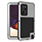 Custodia Silicone e Plastica Opaca Cover Fronte e Retro 360 Gradi per Samsung Galaxy Note 20 Ultra 5G Grigio