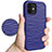 Custodia Silicone e Plastica Opaca Cover Fronte e Retro 360 Gradi R01 per Apple iPhone 12