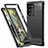 Custodia Silicone e Plastica Opaca Cover Fronte e Retro 360 Gradi R01 per Samsung Galaxy Note 20 Ultra 5G Nero