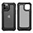 Custodia Silicone e Plastica Opaca Cover Fronte e Retro 360 Gradi R02 per Apple iPhone 12 Pro