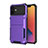 Custodia Silicone e Plastica Opaca Cover Fronte e Retro 360 Gradi R03 per Apple iPhone 12 Mini Viola