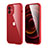 Custodia Silicone e Plastica Opaca Cover Fronte e Retro 360 Gradi R05 per Apple iPhone 12 Mini