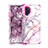 Custodia Silicone e Plastica Opaca Cover Fronte e Retro 360 Gradi U01 per Samsung Galaxy Note 10 Plus 5G Rosa Caldo