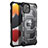 Custodia Silicone e Plastica Opaca Cover Fronte e Retro 360 Gradi U02 per Apple iPhone 14 Plus Nero