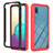 Custodia Silicone e Plastica Opaca Cover Fronte e Retro 360 Gradi U03 per Samsung Galaxy A02