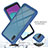 Custodia Silicone e Plastica Opaca Cover Fronte e Retro 360 Gradi U03 per Samsung Galaxy A02