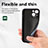 Custodia Silicone e Plastica Opaca Cover Fronte e Retro 360 Gradi U04 per Apple iPhone 15