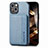 Custodia Silicone e Plastica Opaca Cover Fronte e Retro 360 Gradi U05 per Apple iPhone 15