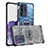 Custodia Silicone e Plastica Opaca Cover Fronte e Retro 360 Gradi WL1 per Samsung Galaxy S20 Ultra Blu