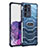 Custodia Silicone e Plastica Opaca Cover Fronte e Retro 360 Gradi WL2 per Samsung Galaxy S20 Ultra Blu