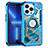 Custodia Silicone e Plastica Opaca Cover Fronte e Retro 360 Gradi YJ1 per Apple iPhone 13 Pro Blu