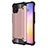 Custodia Silicone e Plastica Opaca Cover per Huawei Nova 8 SE 5G Oro Rosa