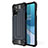 Custodia Silicone e Plastica Opaca Cover per OnePlus 8T 5G Blu Notte