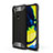 Custodia Silicone e Plastica Opaca Cover per Samsung Galaxy M11 Nero