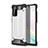 Custodia Silicone e Plastica Opaca Cover per Samsung Galaxy Note 20 Plus 5G Argento