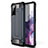 Custodia Silicone e Plastica Opaca Cover per Samsung Galaxy S20 FE 4G Blu Notte