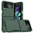 Custodia Silicone e Plastica Opaca Cover per Samsung Galaxy Z Flip4 5G Verde