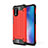 Custodia Silicone e Plastica Opaca Cover per Xiaomi Mi 10 Lite Rosso